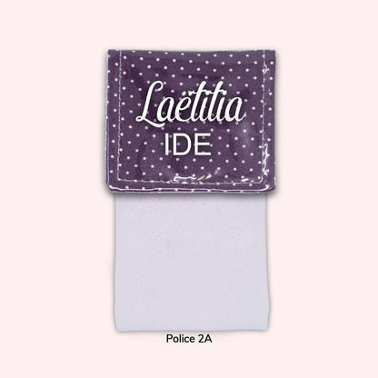 Pochette aimantée Violet Petits Pois