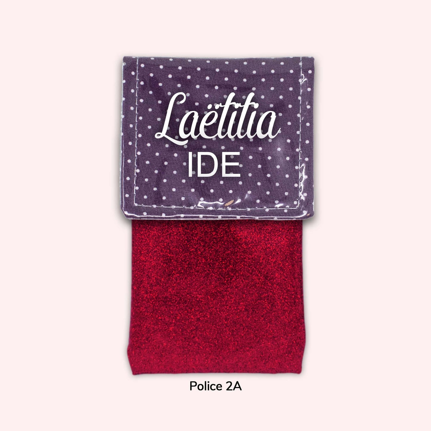 Purple Polka Dot Magnetic Pouch