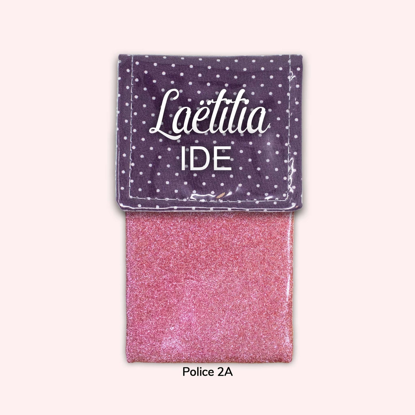 Purple Polka Dot Magnetic Pouch