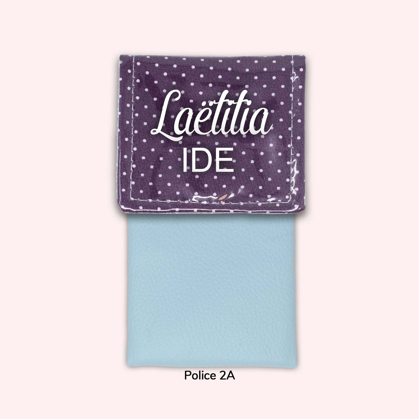 Purple Polka Dot Magnetic Pouch