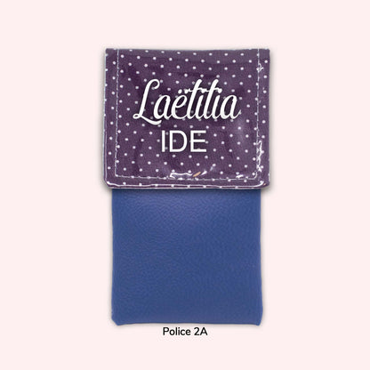 Purple Polka Dot Magnetic Pouch