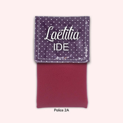 Purple Polka Dot Magnetic Pouch