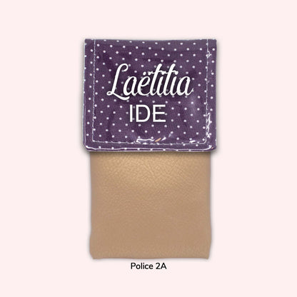 Pochette aimantée Violet Petits Pois