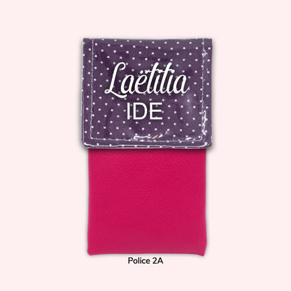 Purple Polka Dot Magnetic Pouch