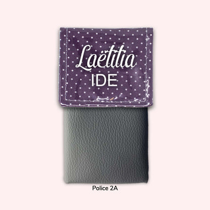 Purple Polka Dot Magnetic Pouch