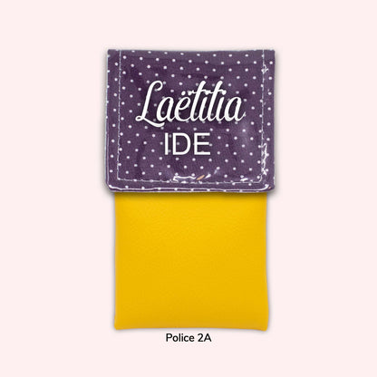 Purple Polka Dot Magnetic Pouch