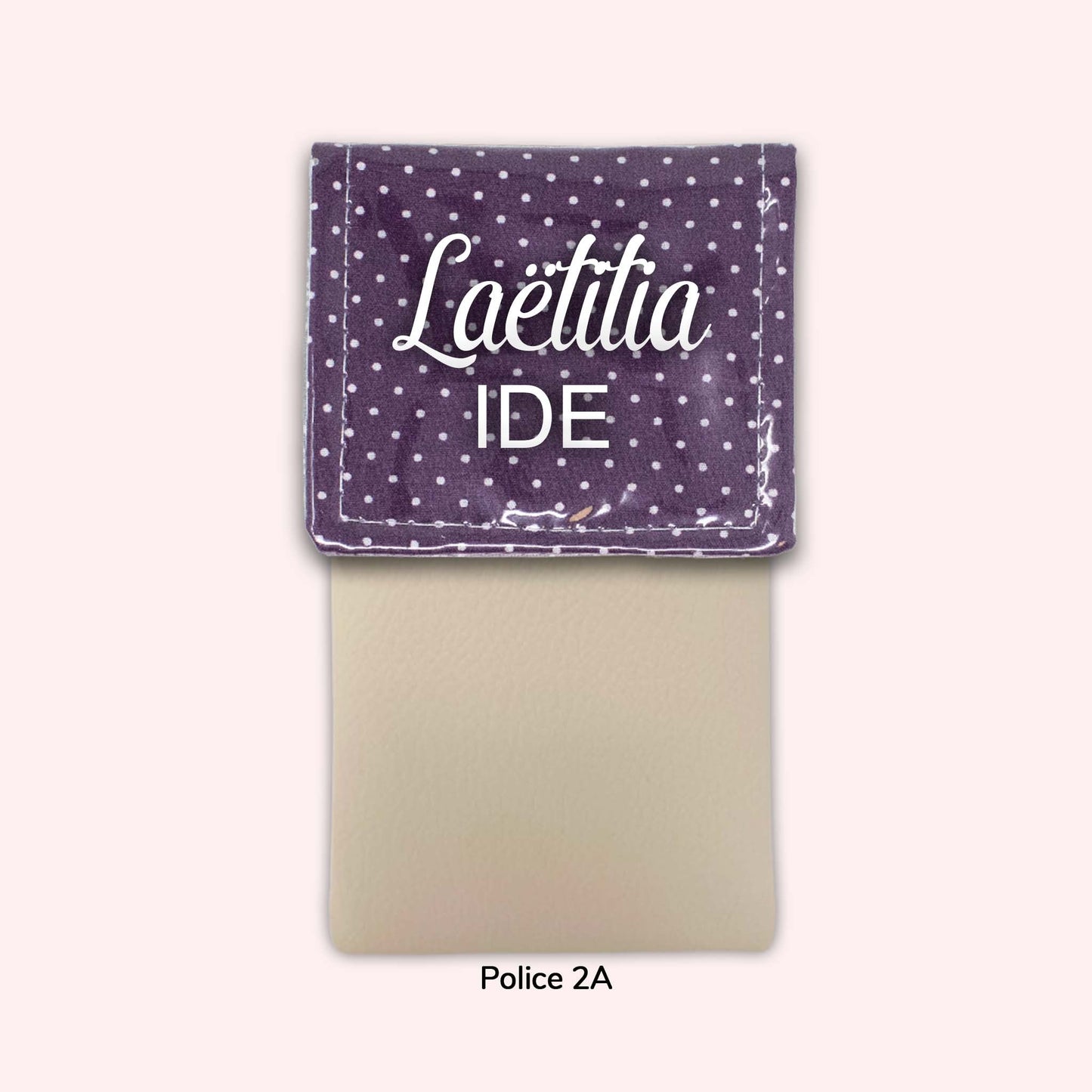 Purple Polka Dot Magnetic Pouch