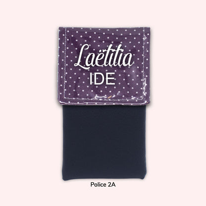 Purple Polka Dot Magnetic Pouch