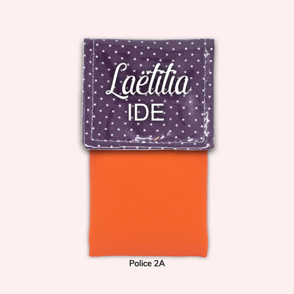 Purple Polka Dot Magnetic Pouch