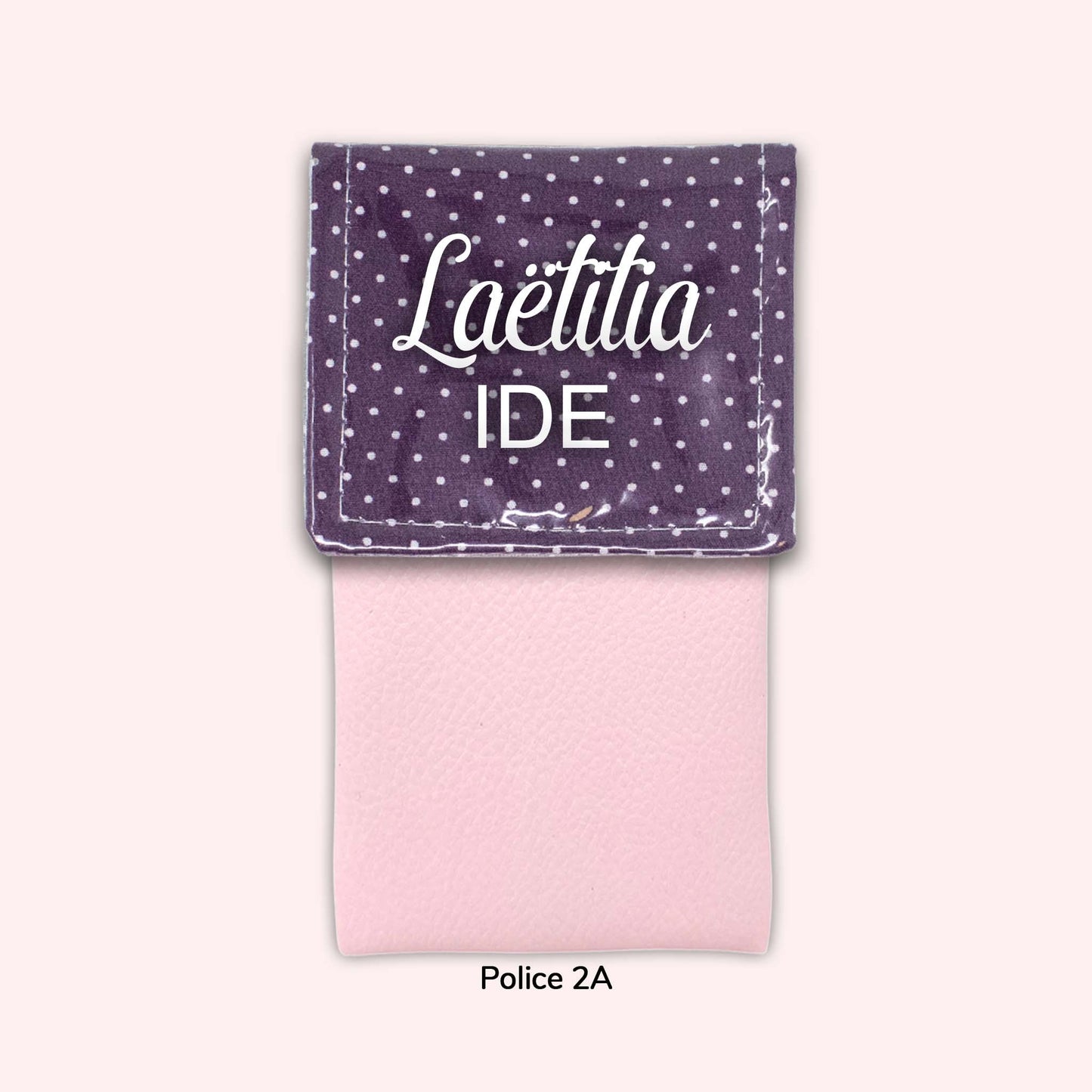 Purple Polka Dot Magnetic Pouch