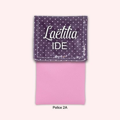 Purple Polka Dot Magnetic Pouch