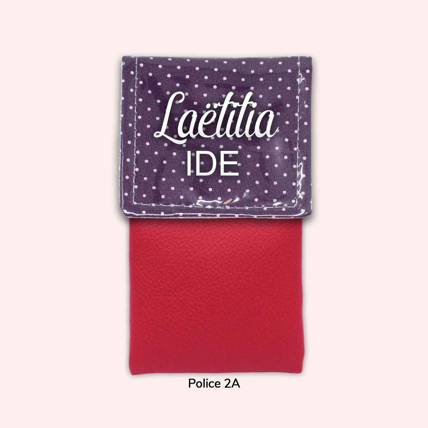 Purple Polka Dot Magnetic Pouch