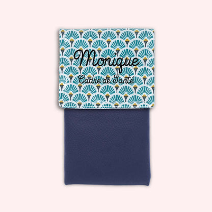 Duck Blue Art Deco Magnetic Pouch