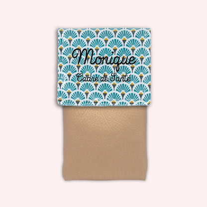 Duck Blue Art Deco Magnetic Pouch