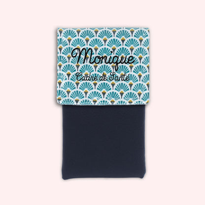 Duck Blue Art Deco Magnetic Pouch