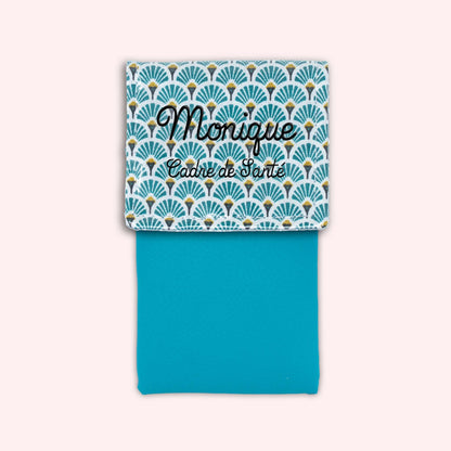 Duck Blue Art Deco Magnetic Pouch