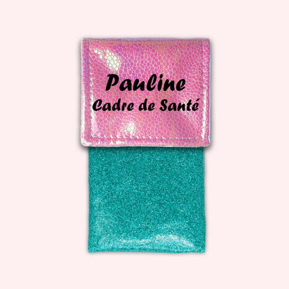 Pochette aimantée Holo Rose Pâle