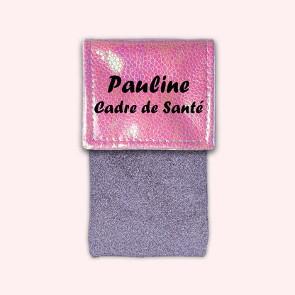 Pochette aimantée Holo Rose Pâle