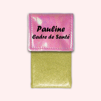 Pochette aimantée Holo Rose Pâle