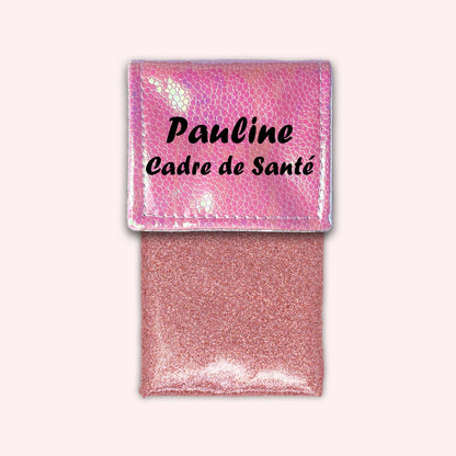 Pochette aimantée Holo Rose Pâle