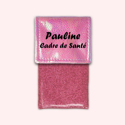 Pochette aimantée Holo Rose Pâle