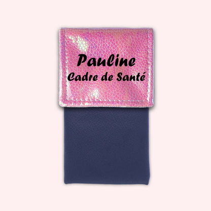 Pochette aimantée Holo Rose Pâle