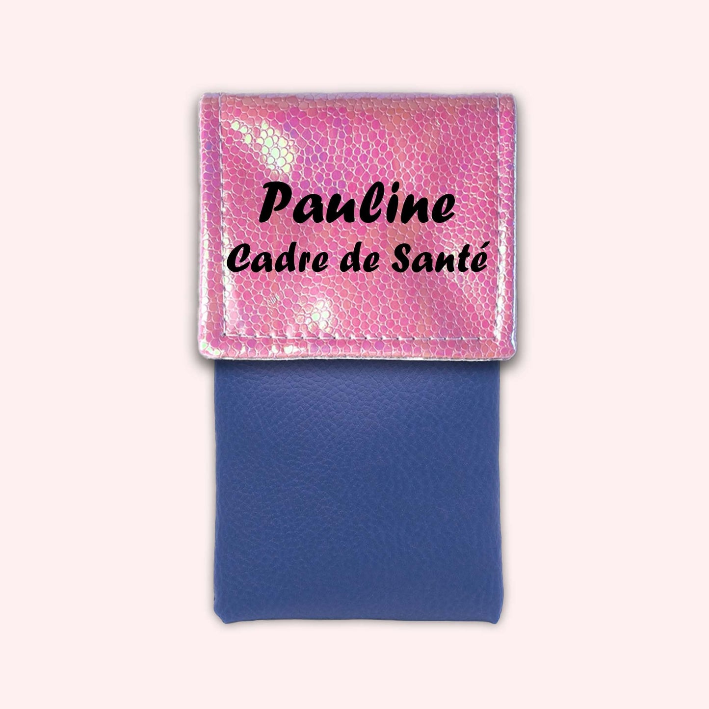 Pochette aimantée Holo Rose Pâle