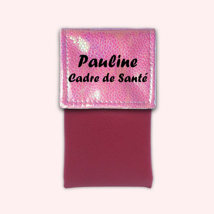 Pochette aimantée Holo Rose Pâle