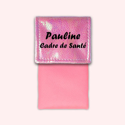 Pochette aimantée Holo Rose Pâle