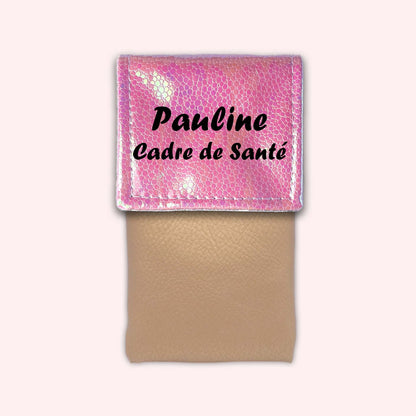 Pochette aimantée Holo Rose Pâle