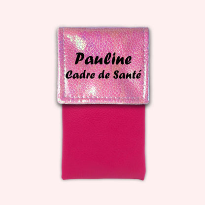 Pochette aimantée Holo Rose Pâle