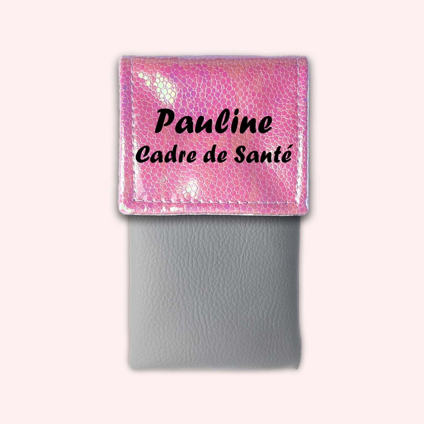 Pochette aimantée Holo Rose Pâle