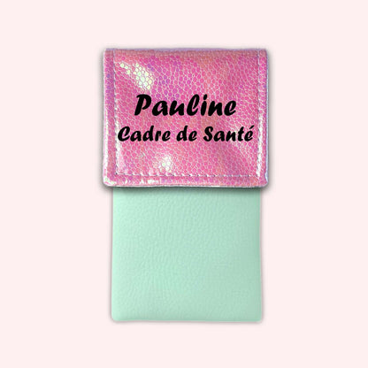 Pochette aimantée Holo Rose Pâle