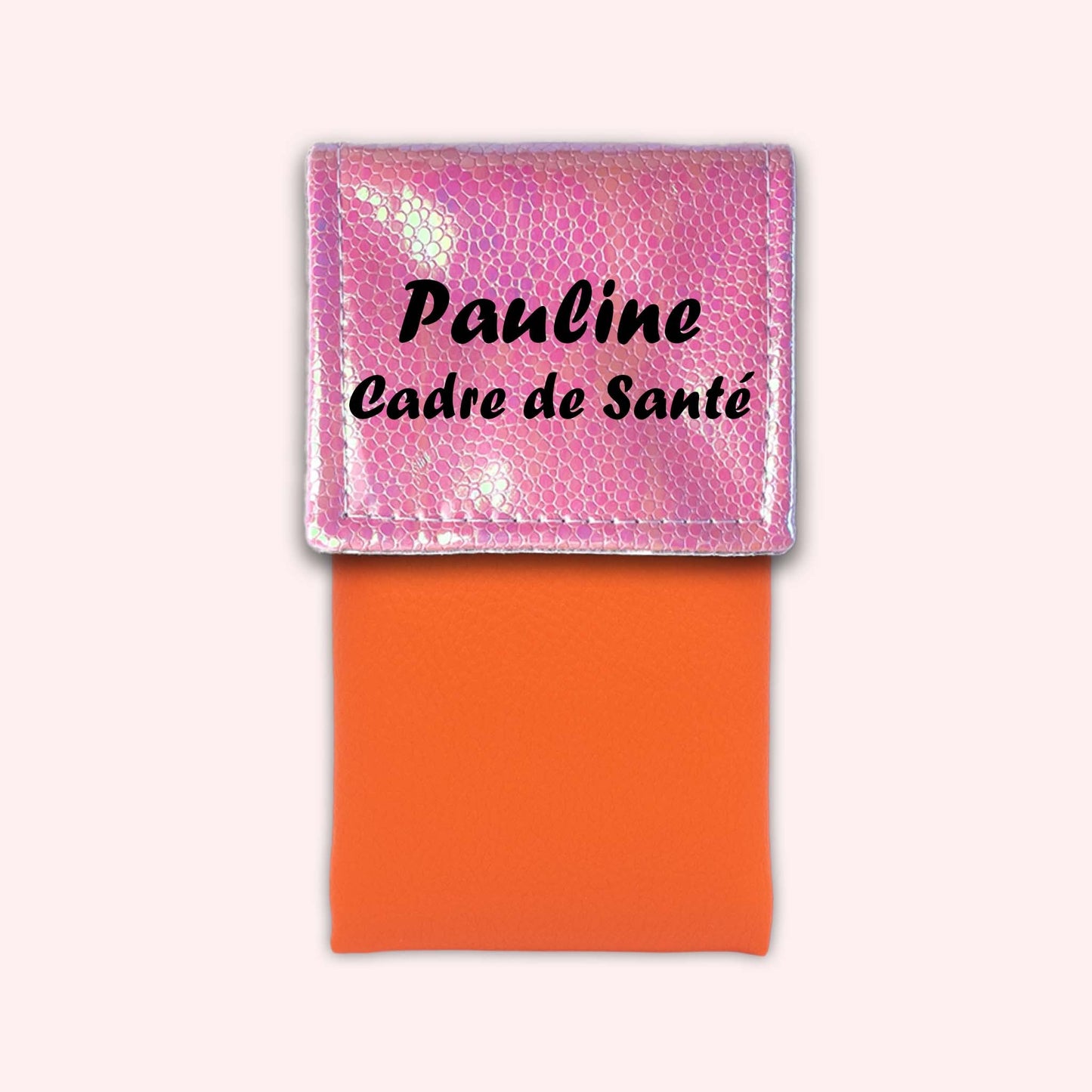 Pochette aimantée Holo Rose Pâle