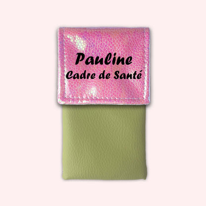 Pochette aimantée Holo Rose Pâle