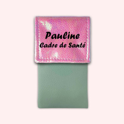 Pochette aimantée Holo Rose Pâle