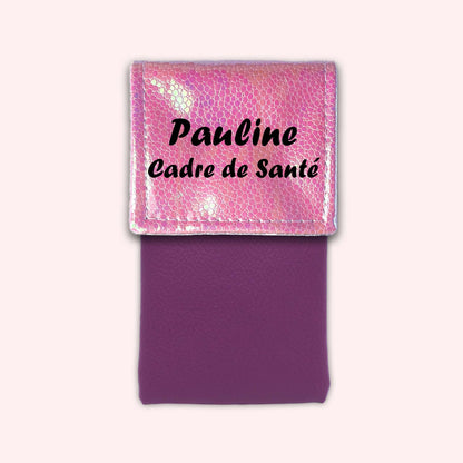 Pochette aimantée Holo Rose Pâle