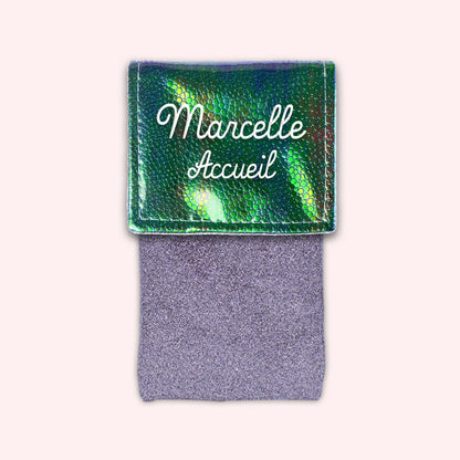 Pochette aimantée Holo Vert