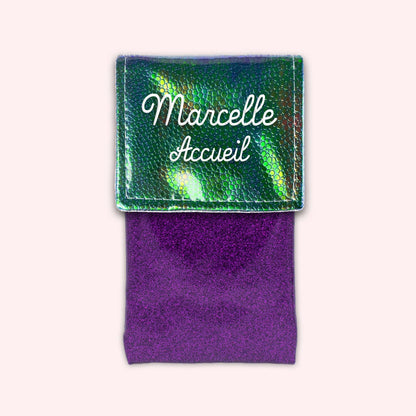 Pochette aimantée Holo Vert