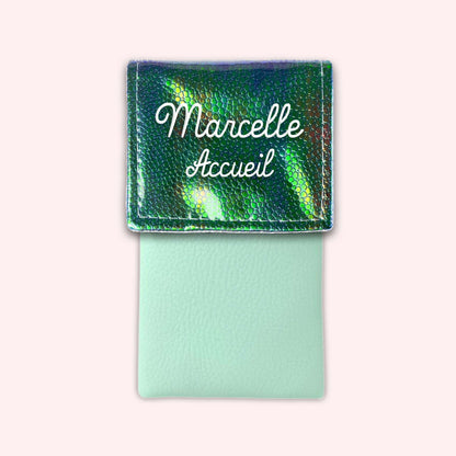 Pochette aimantée Holo Vert