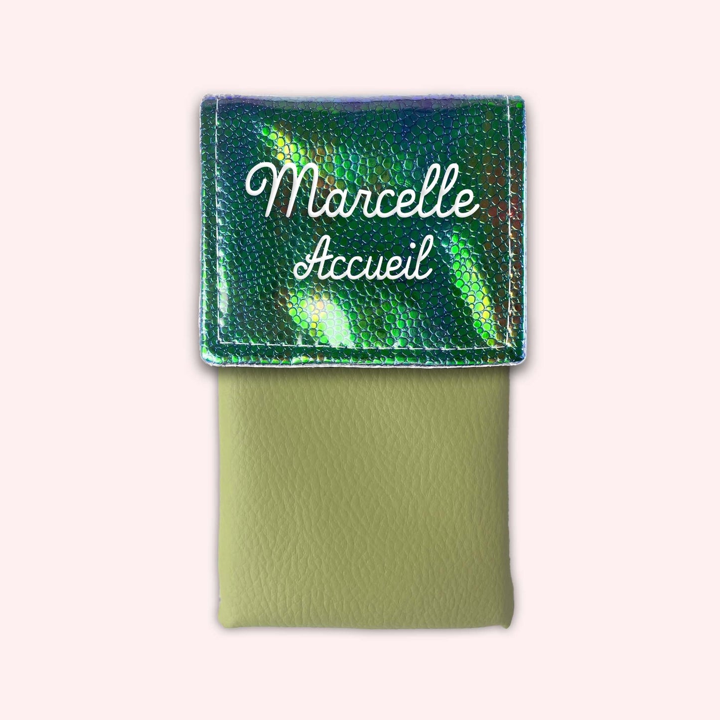 Pochette aimantée Holo Vert