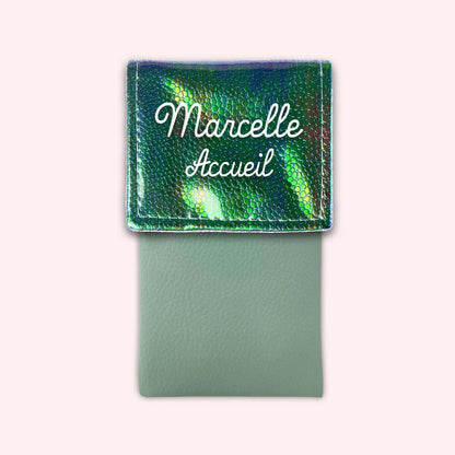 Pochette aimantée Holo Vert