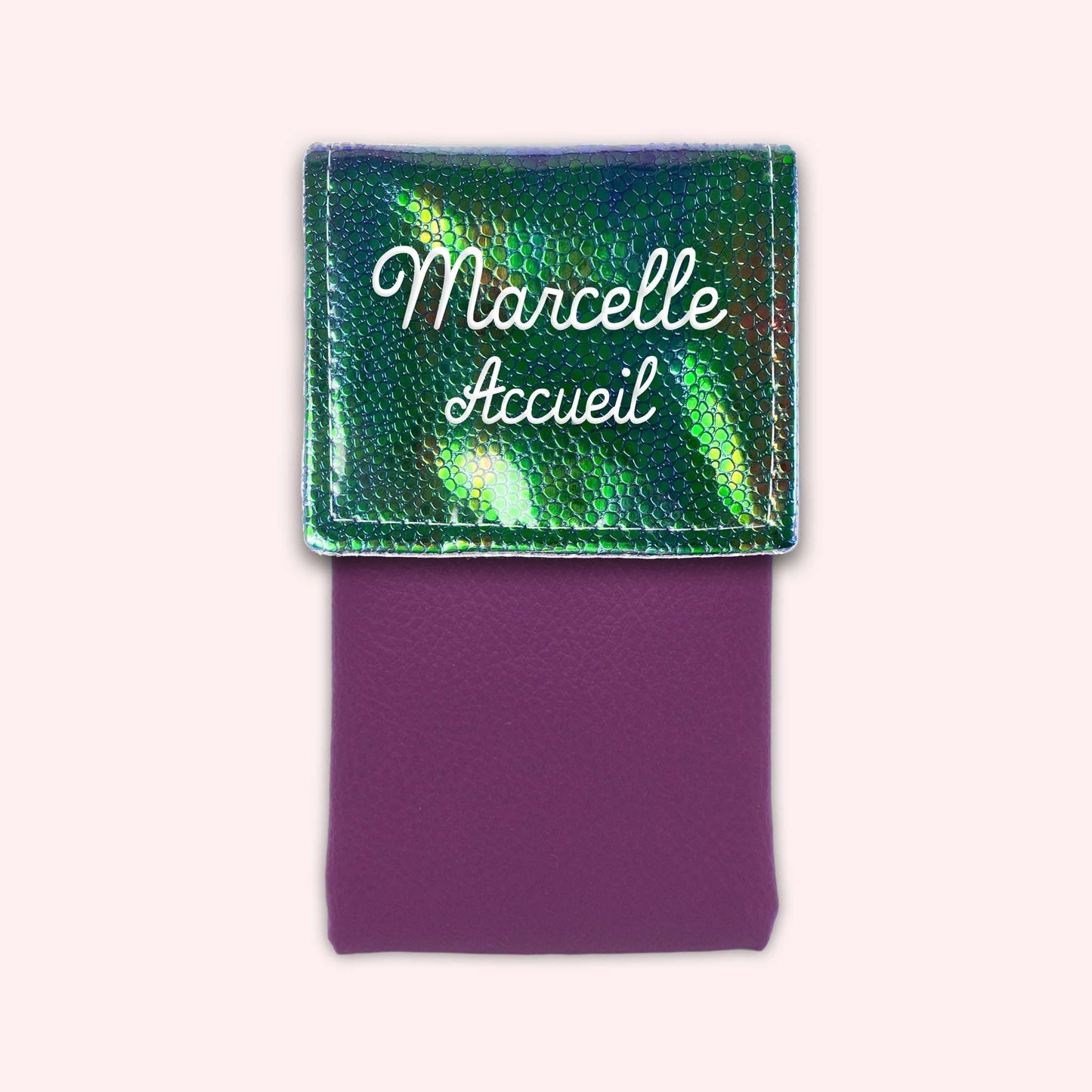 Pochette aimantée Holo Vert