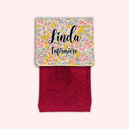 Liberty Wiltshire Yellow Pink Magnetic Pouch