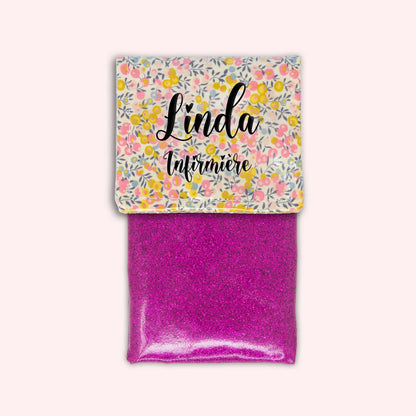 Liberty Wiltshire Yellow Pink Magnetic Pouch