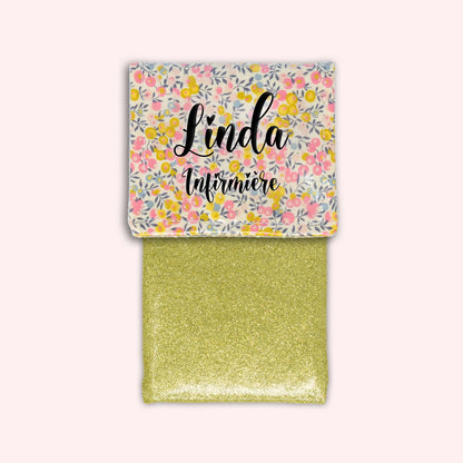 Liberty Wiltshire Yellow Pink Magnetic Pouch