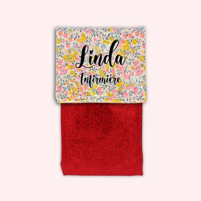 Liberty Wiltshire Yellow Pink Magnetic Pouch