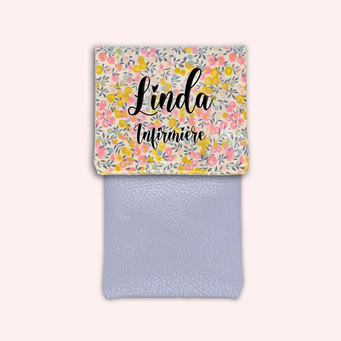 Liberty Wiltshire Yellow Pink Magnetic Pouch