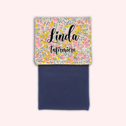 Liberty Wiltshire Yellow Pink Magnetic Pouch