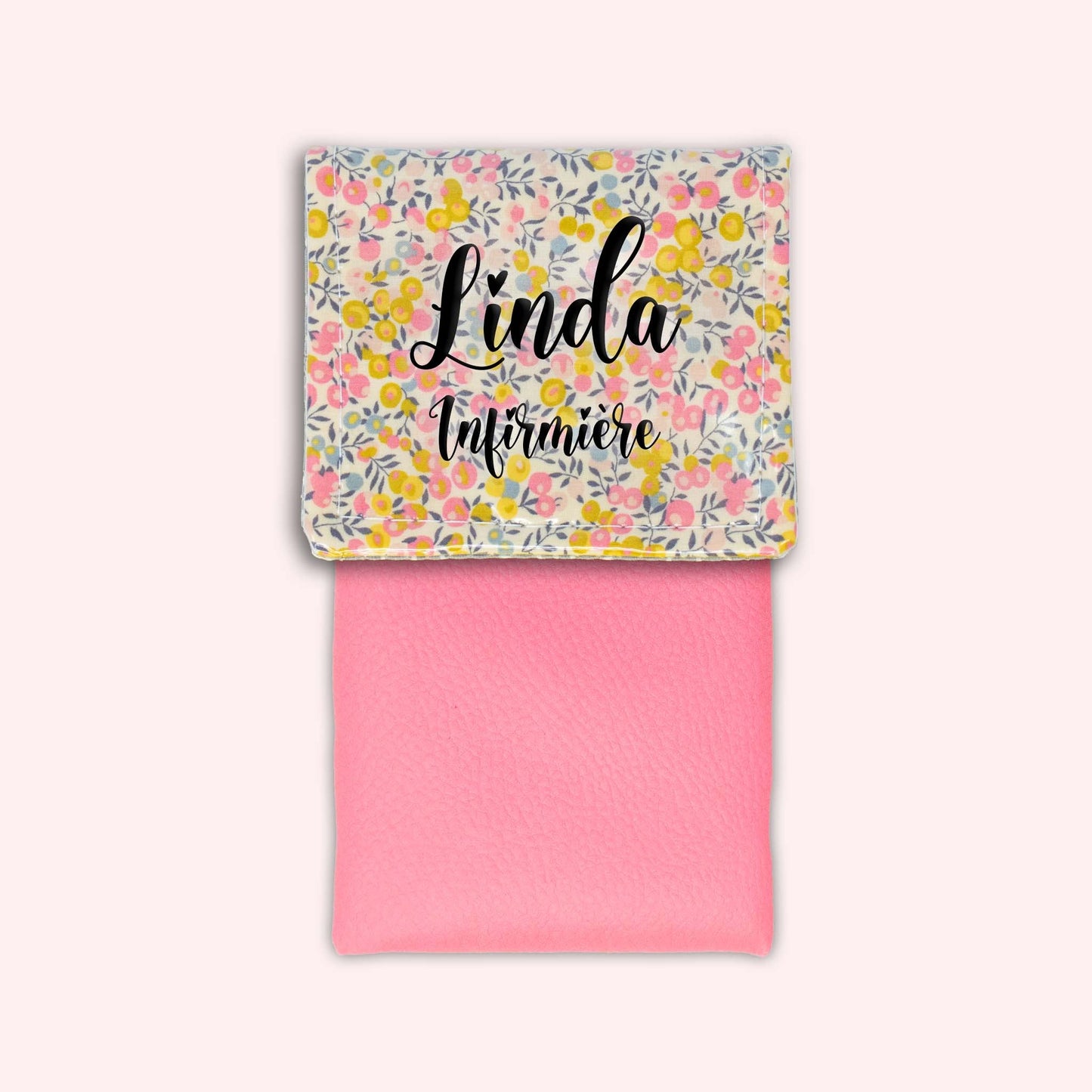 Liberty Wiltshire Yellow Pink Magnetic Pouch